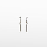 Image of the Bar Clip-On Earrings boast a sliding spring closure ideal for those with small to thin ear lobes. These earrings are comfortable to wear for an average of 2-4 hours and offer a very secure hold. Additionally, the closure mechanism adjusts to ear thickness for a perfect fit every time. Crafted from stainless steel, each order includes one pair.