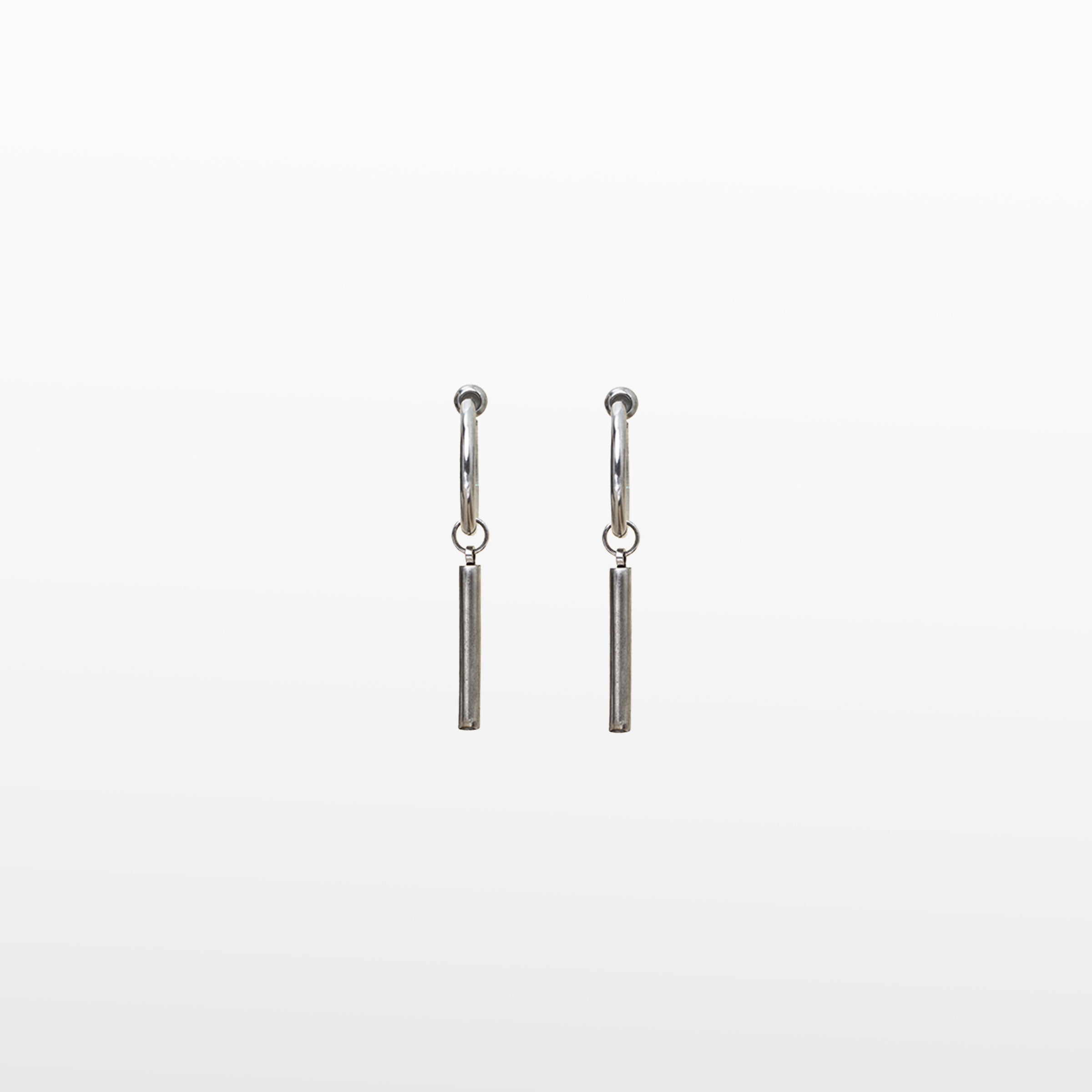 Image of the Bar Clip-On Earrings boast a sliding spring closure ideal for those with small to thin ear lobes. These earrings are comfortable to wear for an average of 2-4 hours and offer a very secure hold. Additionally, the closure mechanism adjusts to ear thickness for a perfect fit every time. Crafted from stainless steel, each order includes one pair.