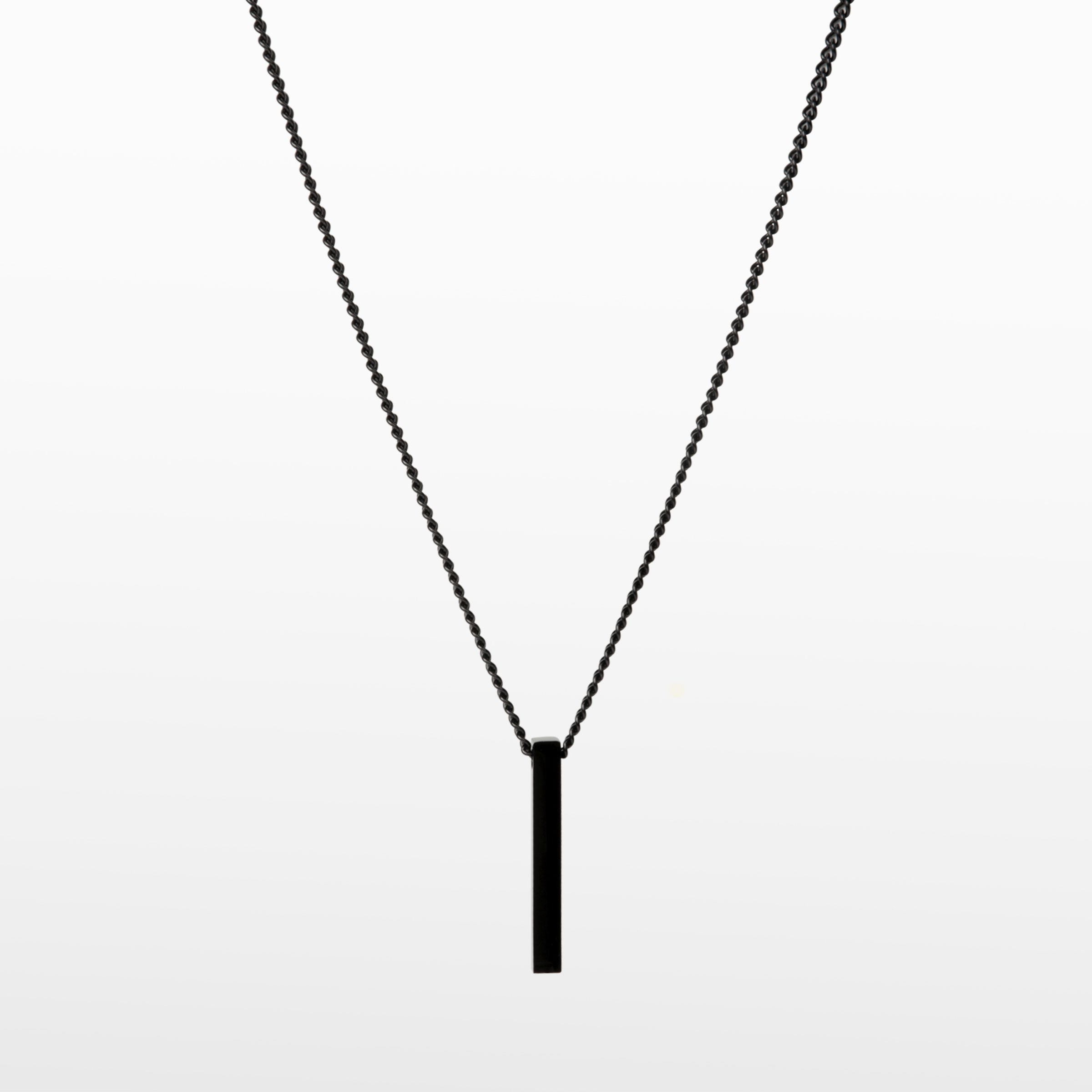 Image of the Bar Pendant Chain is crafted with corrosion-resistant Stainless Steel, making it durable, non-tarnish, and water-resistant.