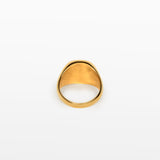 Black Signet Ring in Gold