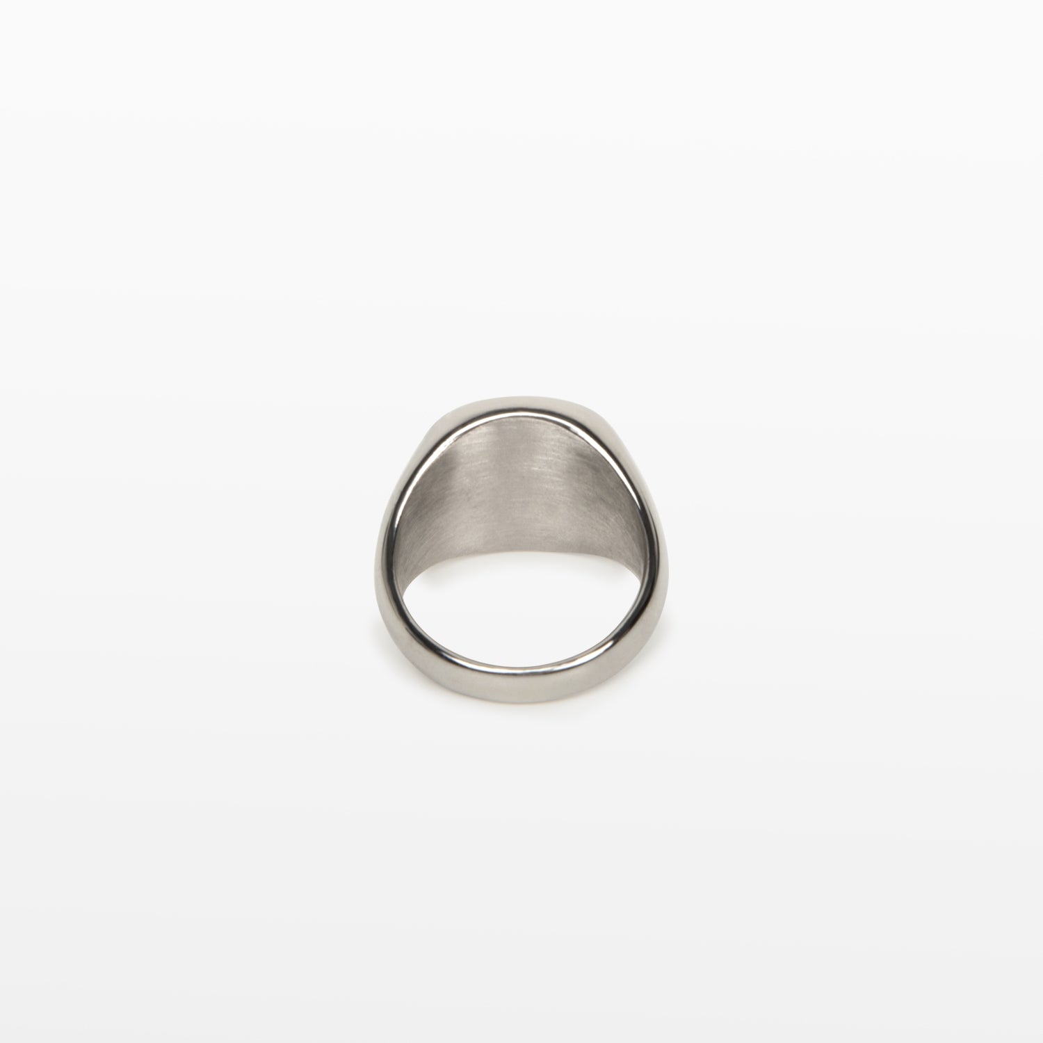 Image of the Black Signet Ring in Silver is crafted with 18K Gold Plating, which is resistant to tarnishing and water damage.