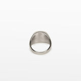 Image of the Black Signet Ring in Silver is crafted with 18K Gold Plating, which is resistant to tarnishing and water damage.