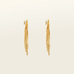 Image of the Chain Chandelier Clip On Earrings in Gold embody a removable rubber padding for secure yet comfortable holding of all ear types, with up to 12 hours of wear. This single pair, fashioned from gold tone copper alloy, offers an immediate air of refinement and distinction.