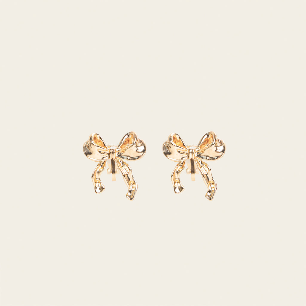 Charlie Clip On Earrings in Gold