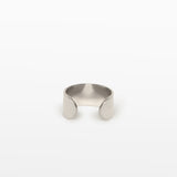 Cigar Band Ear Cuff in Silver