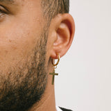 Cross Clip On Earrings