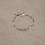 Image of the Cuban Chain Bracelet is made of durable stainless steel, and offers a non-tarnish finish and water resistance.