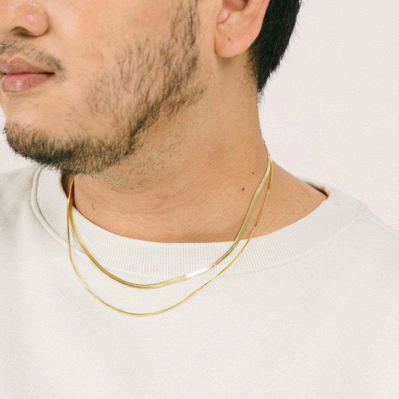 Rectangle Double Link Necklace For Men – Zuringa