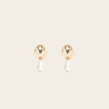 Image of the Ella Clip On Earrings. Perfect for sensitive or stretched ears, they provide a 24-hour hold and adjustable fit for unmatched comfort. Effortlessly add a touch of elegance to your look.