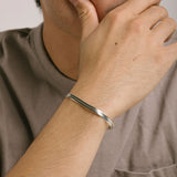 Herringbone Chain Bracelet in Silver