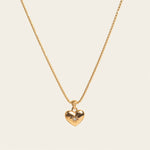 Image of the Jude Heart Necklace is expertly crafted from 18K Gold Plated Stainless Steel, resulting in a durable and water-resistant accessory. Its adjustable chain allows for a customized fit. Elegant and functional, this single necklace is a must-have for any jewelry collection.