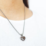Jude Heart Necklace in Silver