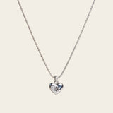 Jude Heart Necklace in Silver