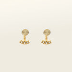  Image of the Juliette Clip-On Earrings offer a medium-strength, secure hold that lasts 24 hours. Easily adjustable with a gentle squeeze, these Mosquito Coil Clip-Ons are ideal for thick/large ears as well as sensitive ears. Crafted with gold-tone plated metal alloy and cubic zirconia, this item is sold as a single pair.