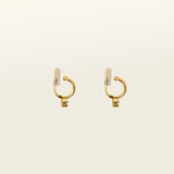 Image of the Juliette Clip-On Earrings offer a medium-strength, secure hold that lasts 24 hours. Easily adjustable with a gentle squeeze, these Mosquito Coil Clip-Ons are ideal for thick/large ears as well as sensitive ears. Crafted with gold-tone plated metal alloy and cubic zirconia, this item is sold as a single pair.