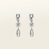 Image of the Lobelia Clip-On Earrings feature a secure, comfortable hold that lasts for 8-12 hours. Attached to silver-plated metal alloy, these earrings are fitted with foam padding for optimal comfort and ease-of-use. Ideal for all ear types, from thin/small to thick/large, along with sensitive ears and those in the healing/stretching process. Cubic Zirconia adds a hint of sparkle. Please note, item includes one pair of earrings.