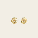 Image of the Olive Clip On Earrings feature a Mosquito Coil Clip-On closure type, ideal for all ear types. Average comfortable wear duration is 24 hours, with a medium secure hold. These earrings are adjustable; gently squeeze the padding forward once they are on the ear. Materials are gold tone copper. Please note, item is only one pair.