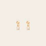 Image of the Olivia Clip On Earrings. These elegant earrings provide a secure 24-hour hold and adjustable fit for all types of ears, perfect for sensitive or stretched ears. Elevate your everyday look confidently with Olivia Clip On Earrings, designed for ultimate comfort and style.