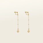 Image of the Pearl Drop Clip-On Earrings features a secure screw-back closure. Compatible with all ear types, these earrings provide a comfortable wear of 8-12 hours and offer an adjustable hold strength. Constructed with gold-tone plated metal alloy and a faux pearl, this single pair of earrings is sure to become a favorite.