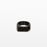 Pointed Band Ring in Black
