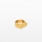 Image of the Pointed Band Ring is crafted in 18K Gold Plating to give it a luxurious look and feel. Measuring 8mm in width, its durable and non-tarnish finish makes this an ideal accessory for everyday wear. Water-resistant for added protection.