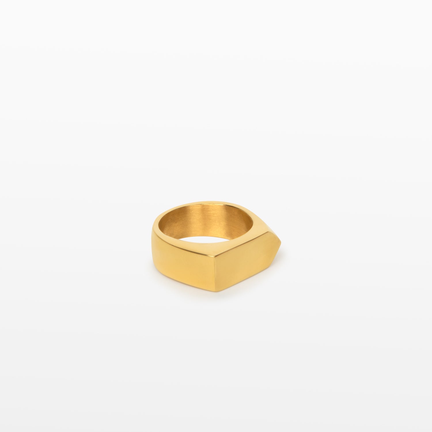 Image of the Pointed Band Ring is crafted in 18K Gold Plating to give it a luxurious look and feel. Measuring 8mm in width, its durable and non-tarnish finish makes this an ideal accessory for everyday wear. Water-resistant for added protection.