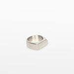 Image of the Pointed Band Ring in Silver is made using stainless steel and has a width of 8mm. Its superior construction provides lasting durability and protection from water damage and tarnishing.