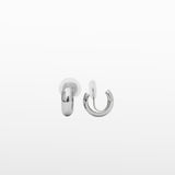 Small Hoop Clip On Earrings in Silver