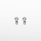 Small Hoop Clip On Earrings in Silver
