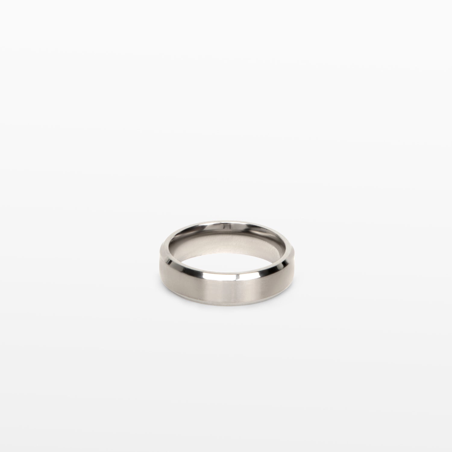 Image of the Smooth Cigar Band Ring is crafted out of titanium, with a 6mm width.