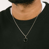 Square Signet Pendant Chain