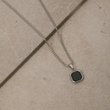 Square Signet Pendant Chain