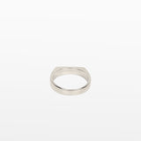 Image of the Straight Band Ring in Silver crafted from Stainless Steel, measuring 4mm in width, and featuring non-tarnish and water-resistant properties.