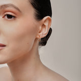 Tiny Hoop Clip On Earrings in Gold