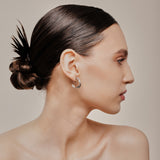 Trinity Hoop Clip On Earrings in Silver