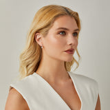 Belle Clip On Earrings in Silver