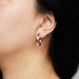 Cassie Hoop Clip On Earrings in Rose Gold