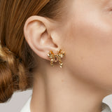 Charlie Clip On Earrings in Gold