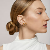 Charlie Clip On Earrings in Gold