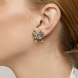 Charlie Clip On Earrings in Silver