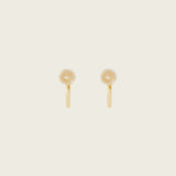 Classic Pavé Huggie Clip On Earrings in Gold