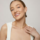Classic Tennis Necklace in Gold