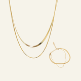 Double Layered Set in Gold