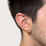 Dual Bold Hoop Clip On Earrings in Gold