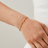 Essential Oval Bead Chain Bracelet in Gold