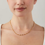 Essential Oval Bead Chain Necklace in Gold