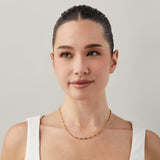 Essential Oval Bead Chain Necklace in Gold