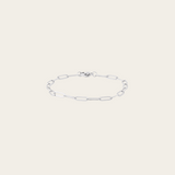 Essential Paperclip Chain Bracelet in Silver