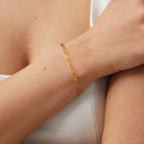 Essential Paperclip Chain Bracelet in Gold
