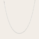 Essential Paperclip Chain Necklace in Silver